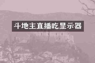 斗地主直播吃显示器