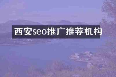 西安seo推广推荐机构