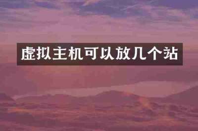 虚拟主机可以放几个站