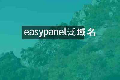 easypanel泛域名