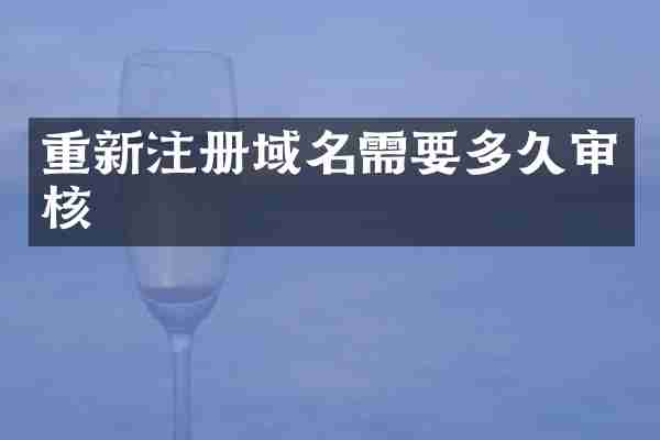重新注册域名需要多久审核
