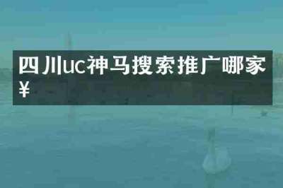 四川uc神马搜索推广哪家好