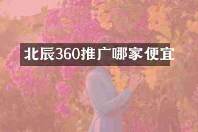 北辰360推广哪家便宜