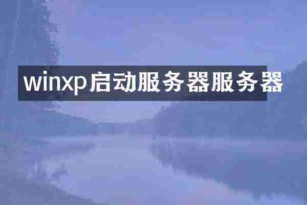 winxp启动服务器服务器