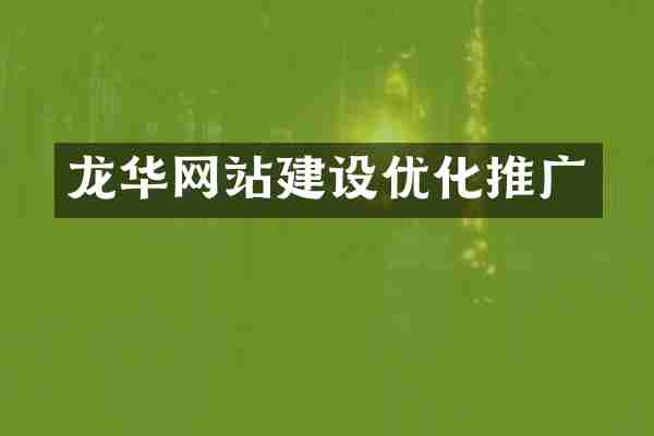 龙华网站建设优化推广