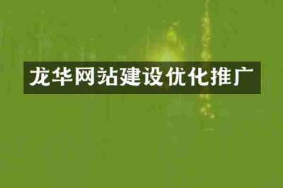 龙华网站建设优化推广