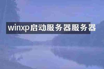 winxp启动服务器服务器
