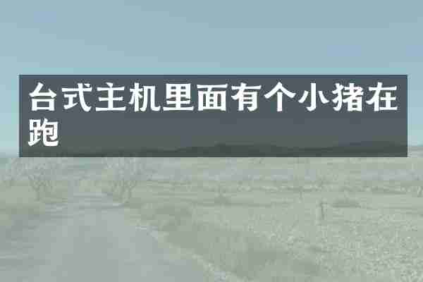 台式主机里面有个小猪在跑