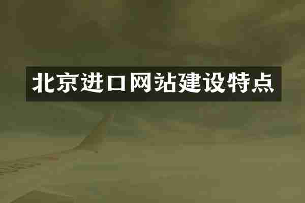 北京进口网站建设特点