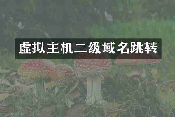 虚拟主机二级域名跳转