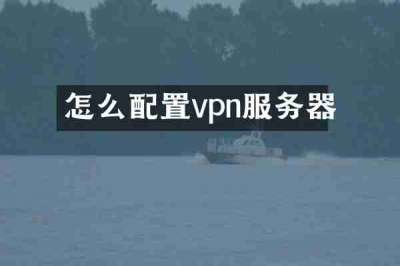 怎么配置vpn服务器
