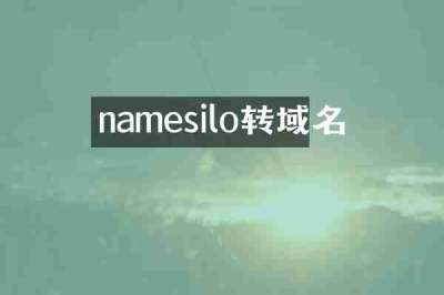 namesilo转域名