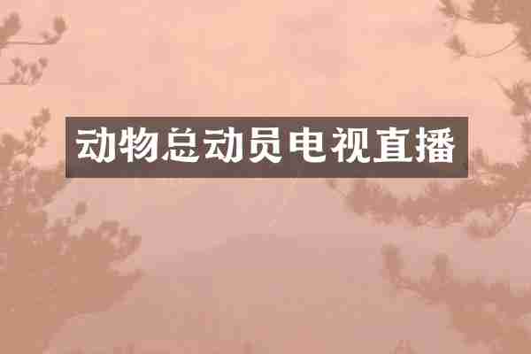 动物总动员电视直播