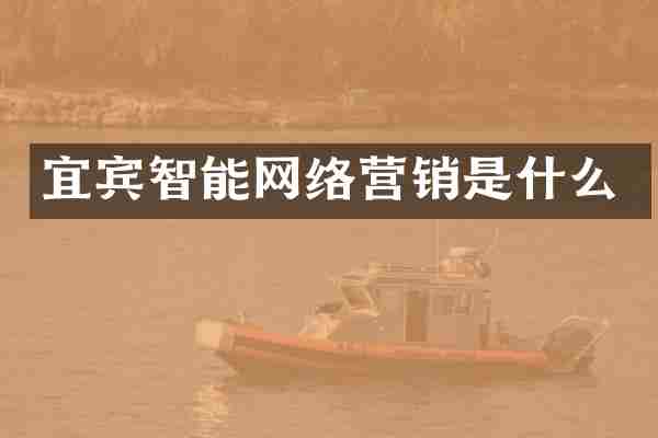 宜宾智能网络营销是什么