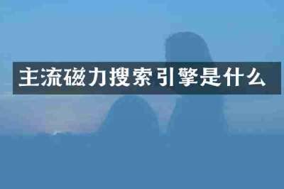 主流磁力搜索引擎是什么