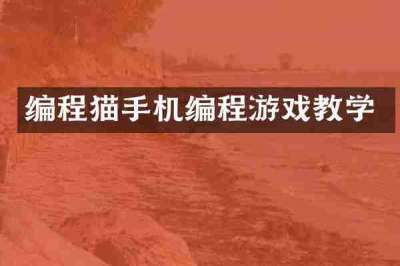 编程猫手机编程游戏教学