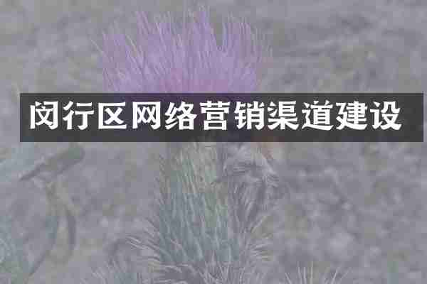 闵行区网络营销渠道建设