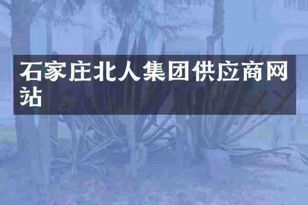 石家庄北人集团供应商网站