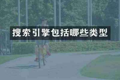 搜索引擎包括哪些类型