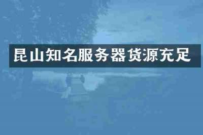 昆山知名服务器货源充足