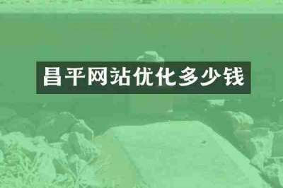 昌平网站优化多少钱