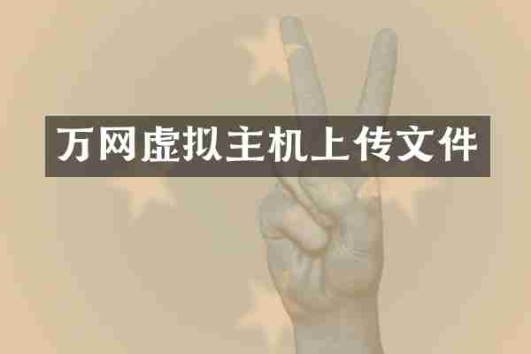 万网虚拟主机上传文件