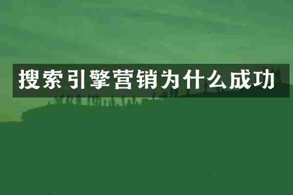 搜索引擎营销为什么成功