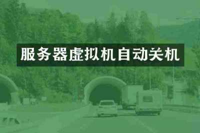 服务器虚拟机自动关机
