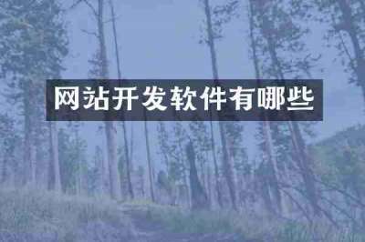 网站开发软件有哪些