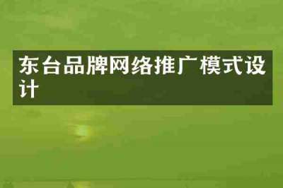 东台品牌网络推广模式设计