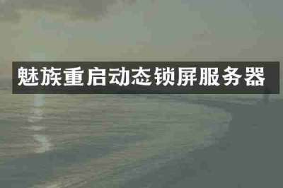 魅族重启动态锁屏服务器