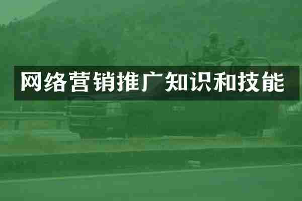 网络营销推广知识和技能