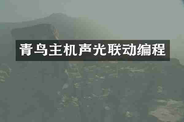 青鸟主机声光联动编程