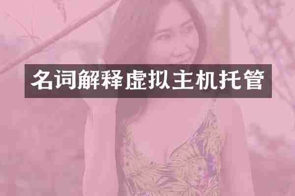 名词解释虚拟主机托管