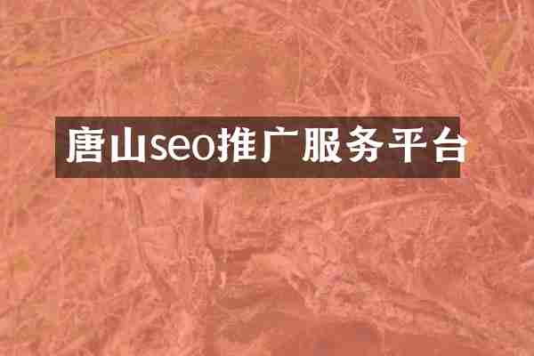 唐山seo推广服务平台