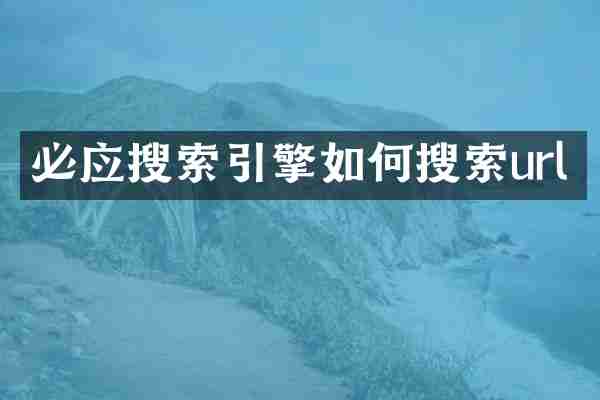必应搜索引擎如何搜索url