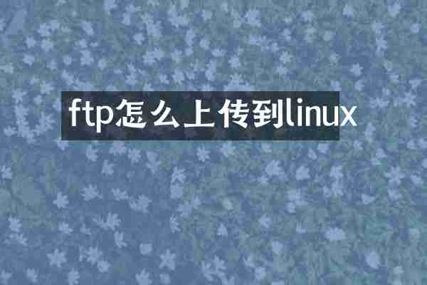 ftp怎么上传到linux
