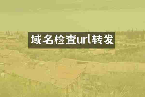 域名检查url转发