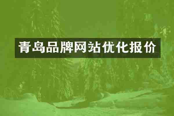 青岛品牌网站优化报价