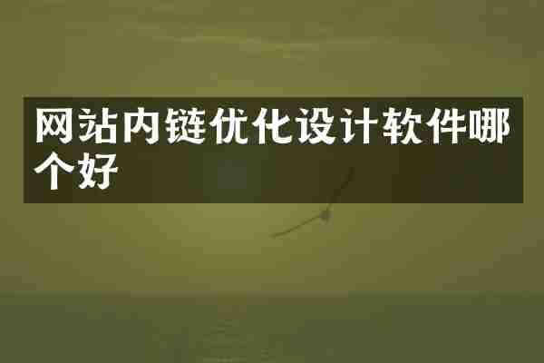 网站内链优化设计软件哪个好