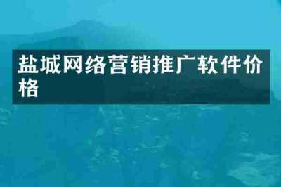盐城网络营销推广软件价格