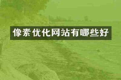 像素优化网站有哪些好