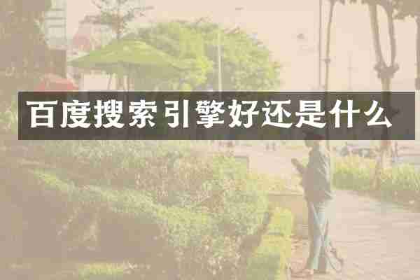 百度搜索引擎好还是什么