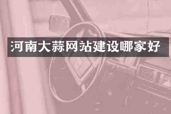 河南大蒜网站建设哪家好