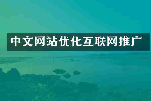 中文网站优化互联网推广
