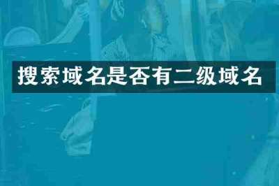 搜索域名是否有二级域名