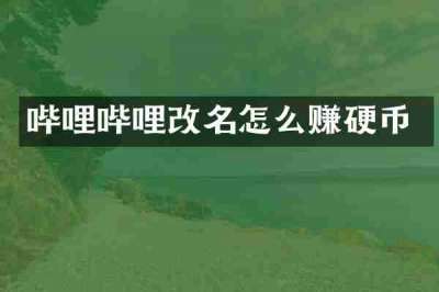 哔哩哔哩改名怎么赚硬币