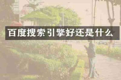 百度搜索引擎好还是什么