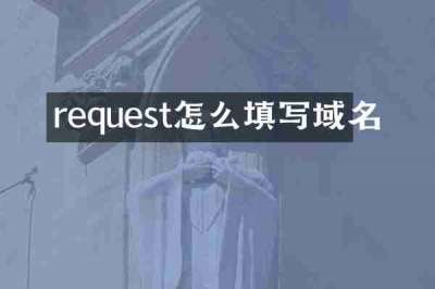 request怎么填写域名