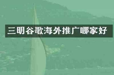 三明谷歌海外推广哪家好